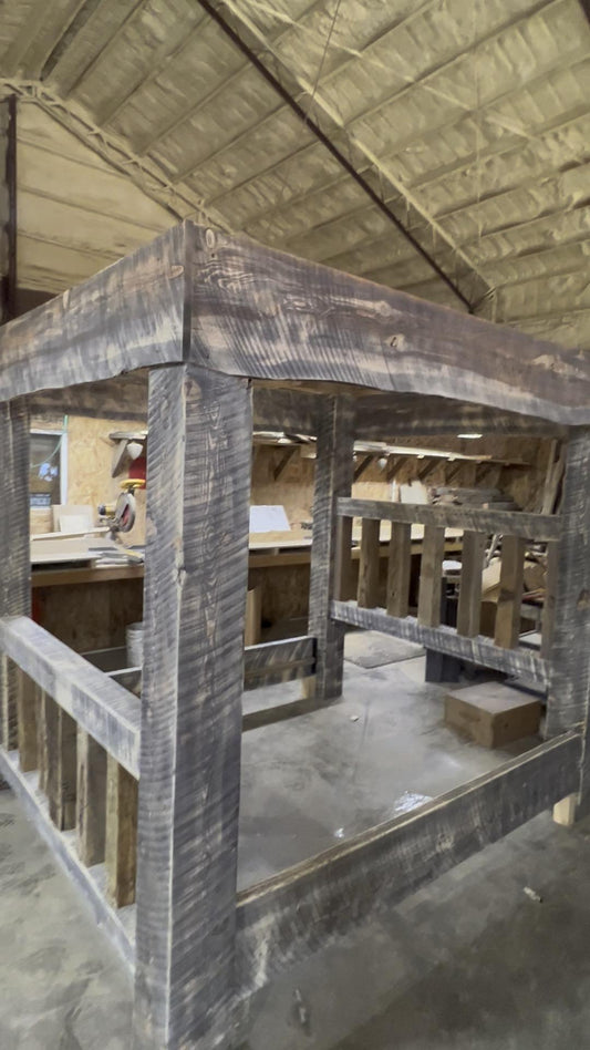 barnwood to bedroom,reclaimed wood beds,rustic transformation