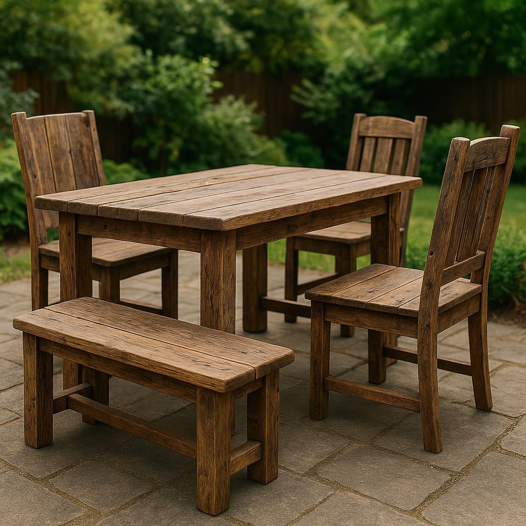 outdoor barnwood furniture,patio barnwood,weather-resistant wood