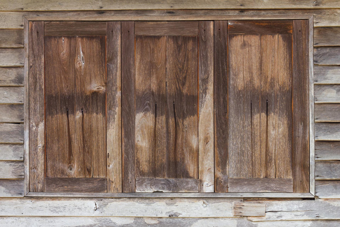 Old wooden windows