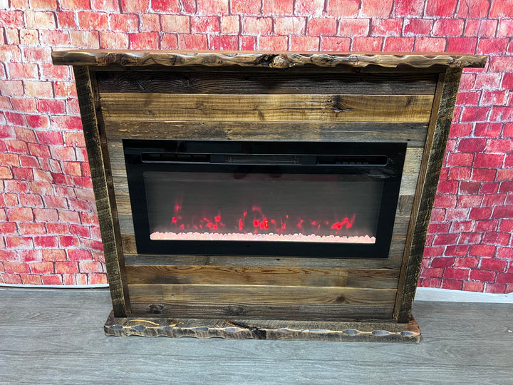 Wood Fireplace Mantel | Rustic Fireplace Mantel