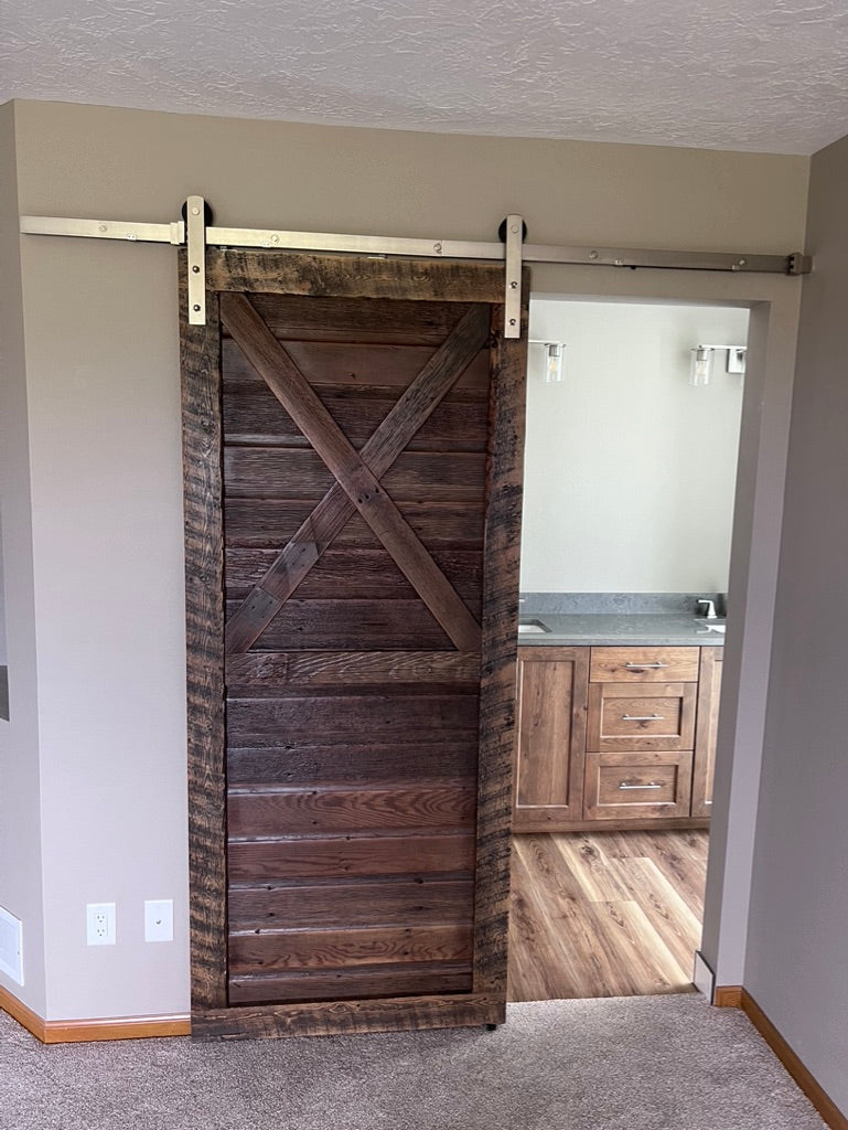 rustic barnwood slider door
