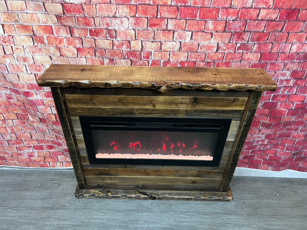 Wood Fireplace Mantel | Rustic Fireplace Mantel