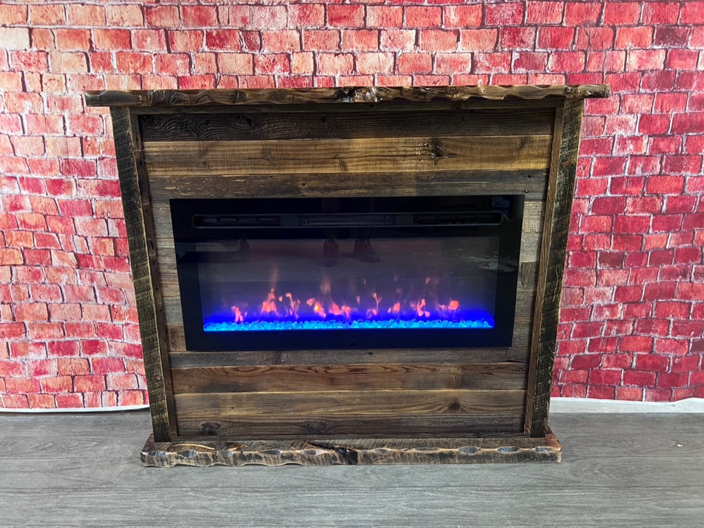 Wood Fireplace Mantel | Rustic Fireplace Mantel
