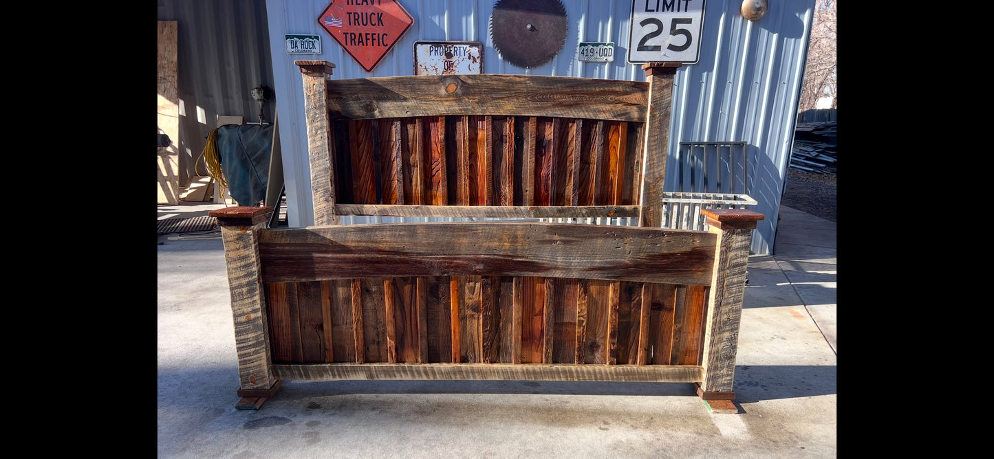 Rustic Trim Arched Bed