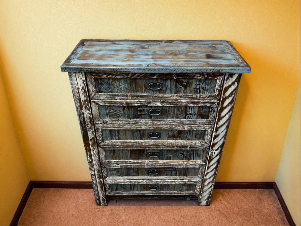 Rustic Trim Chest | Reclaimed Wood Dresser