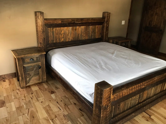 Rustic Trim Bed | Reclaimed Wood Bed