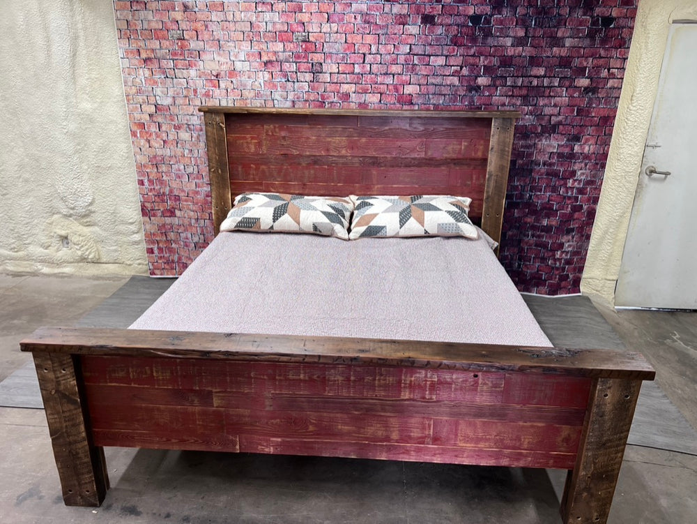 Barnwood plank bed shipped to Dallas Texas