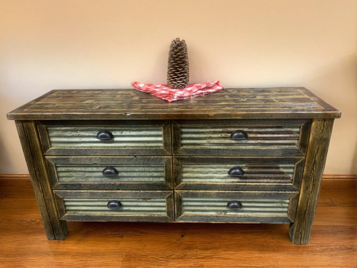 Reclaimed Wood Dresser | Rustic Trim Dresser