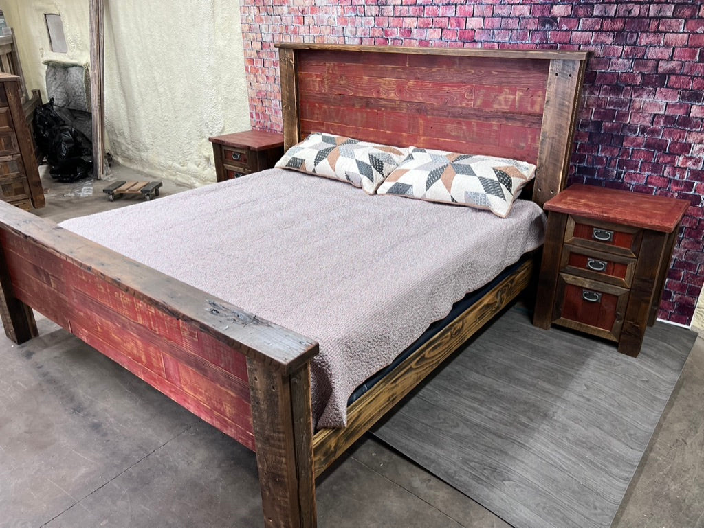 Rustic Plank Bed