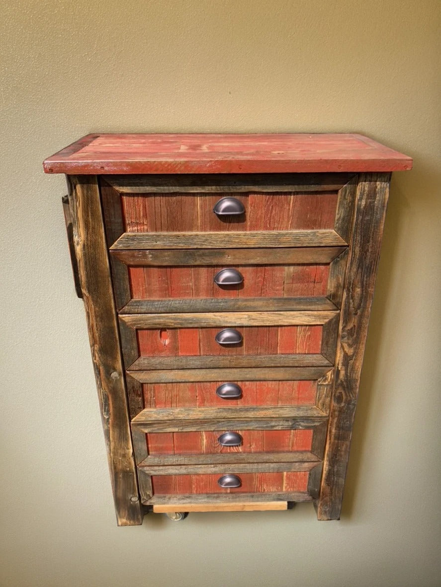 Rustic Trim Chest | Reclaimed Wood Dresser