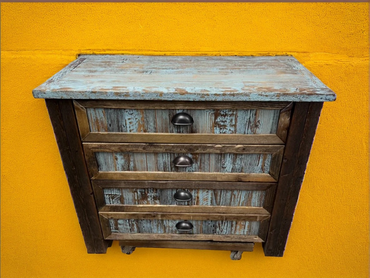 Rustic Trim Chest | Reclaimed Wood Dresser