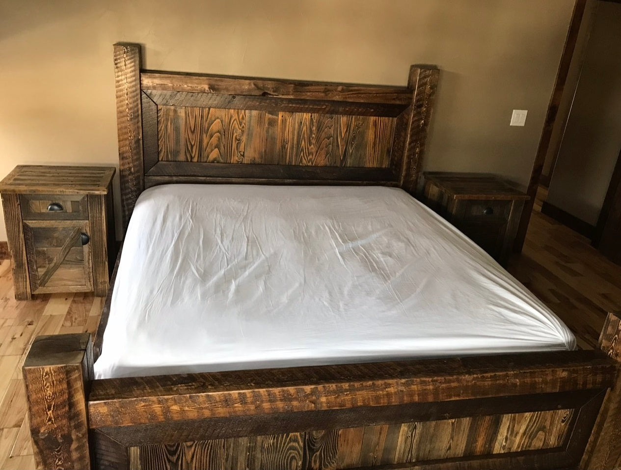 Rustic Trim Bed | Reclaimed Wood Bed