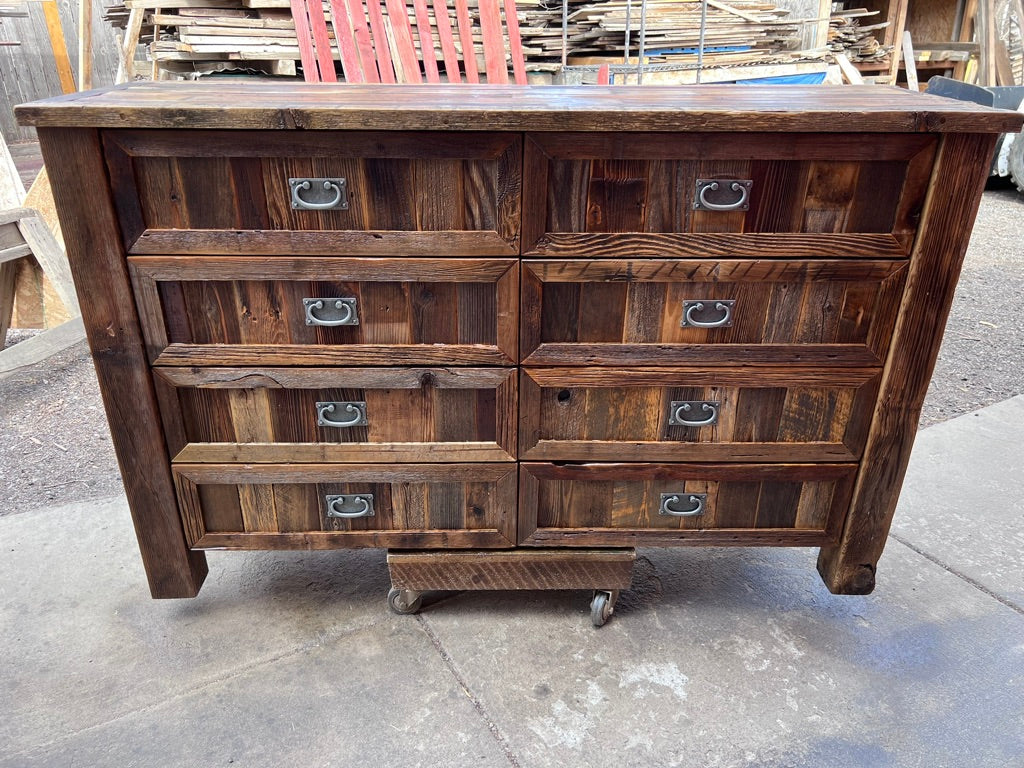 Reclaimed Wood Dresser | Rustic Trim Dresser