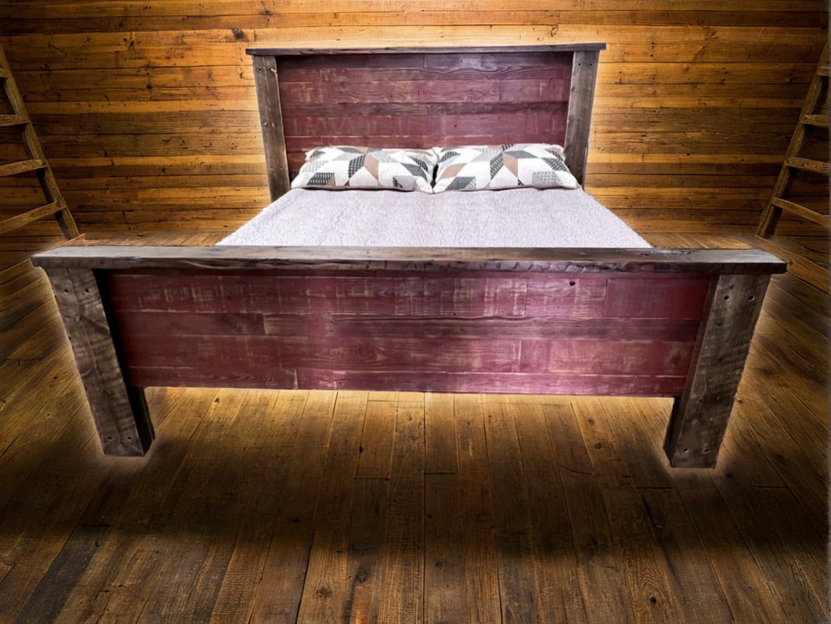 Rustic Plank Bed