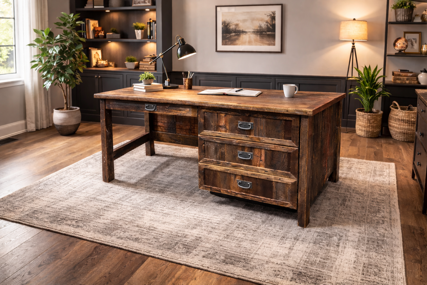 Rustic Desks Handcrafted from Genuine Reclaimed Barnwood