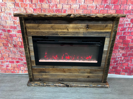 Wood Fireplace Mantel | Rustic Fireplace Mantel